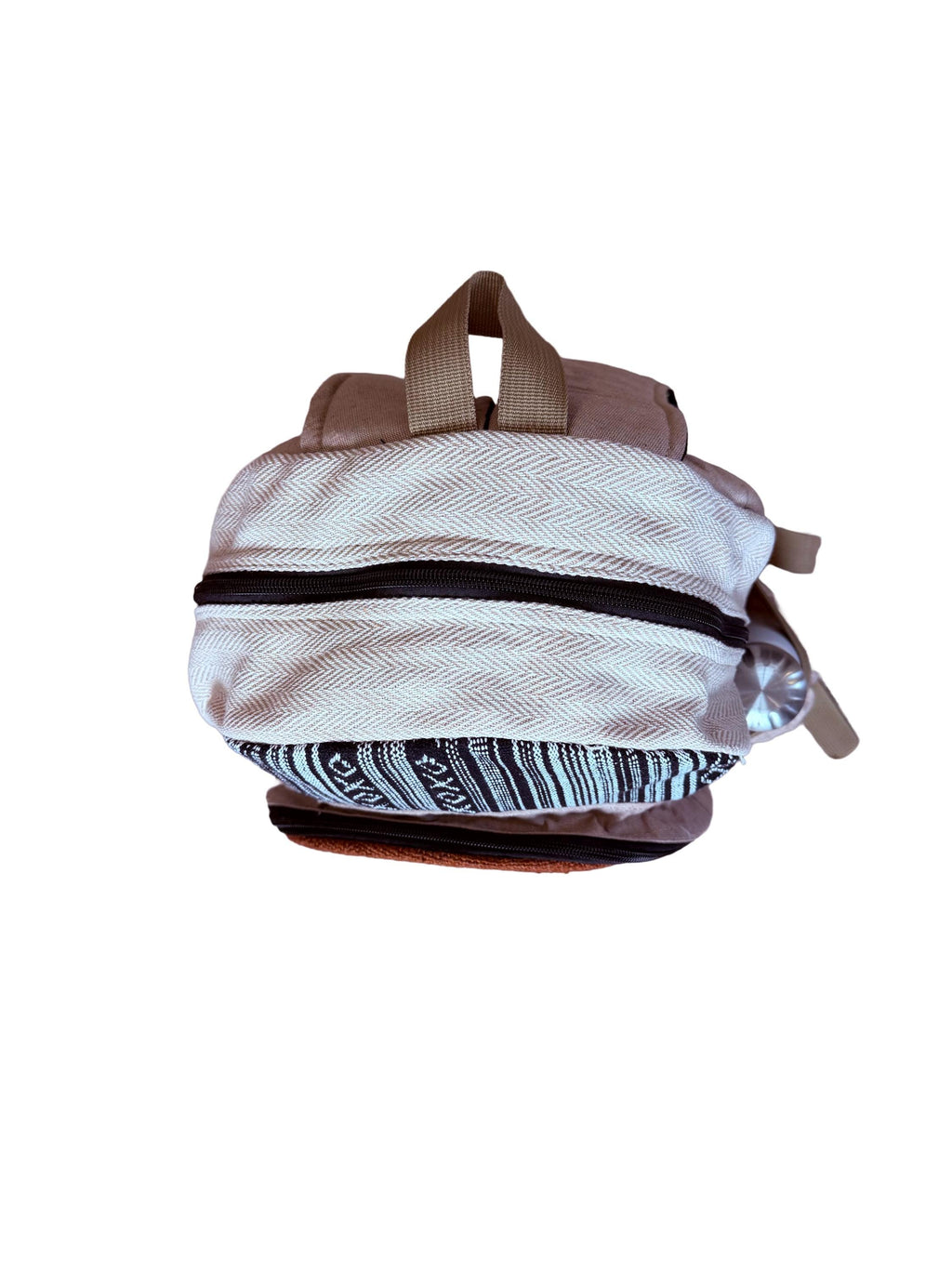 Hemp Backpack, Eco Friendly Handmade Rucksack, Sustainable Travel Bag, Unisex Everyday Pack