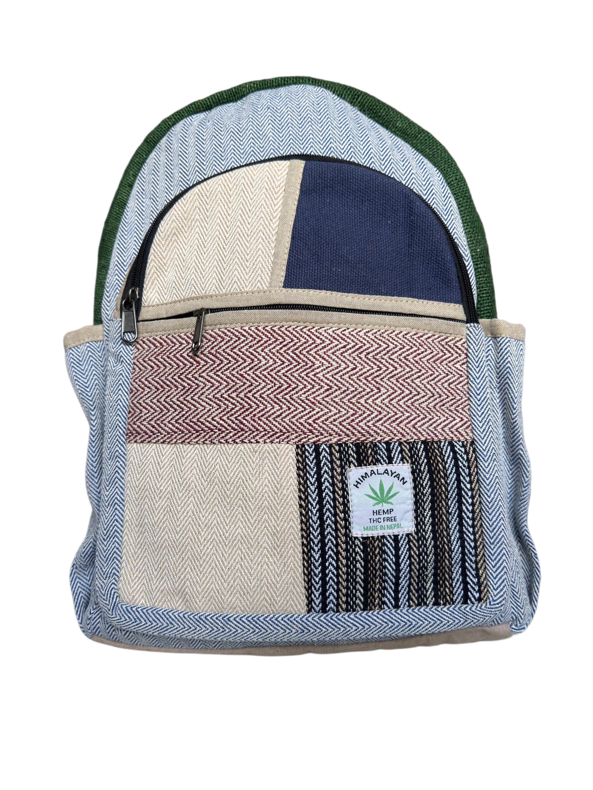 Hemp Backpack, Eco Friendly Handmade Rucksack, Sustainable Travel Bag, Unisex Everyday Pack