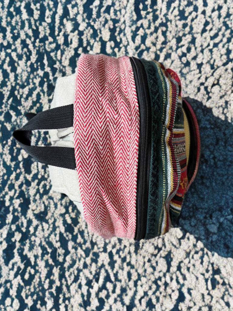 Hemp Backpack, Eco Friendly Handmade Rucksack, Sustainable Travel Bag, Unisex Everyday Pack