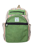 Hemp Backpack, Eco Friendly Handmade Rucksack, Sustainable Travel Bag, Unisex Everyday Pack