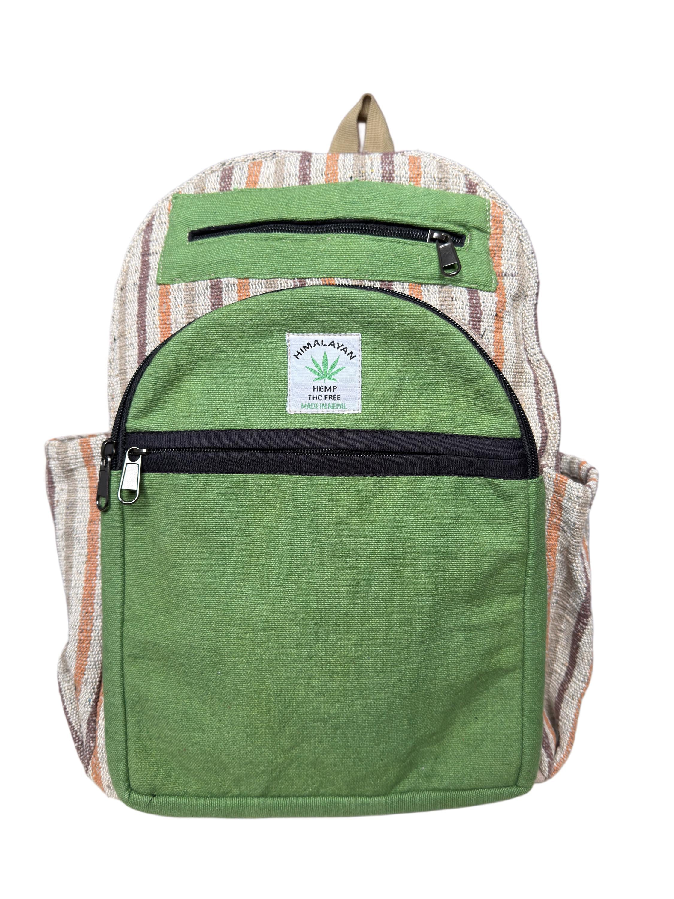 Hemp Backpack, Eco Friendly Handmade Rucksack, Sustainable Travel Bag, Unisex Everyday Pack