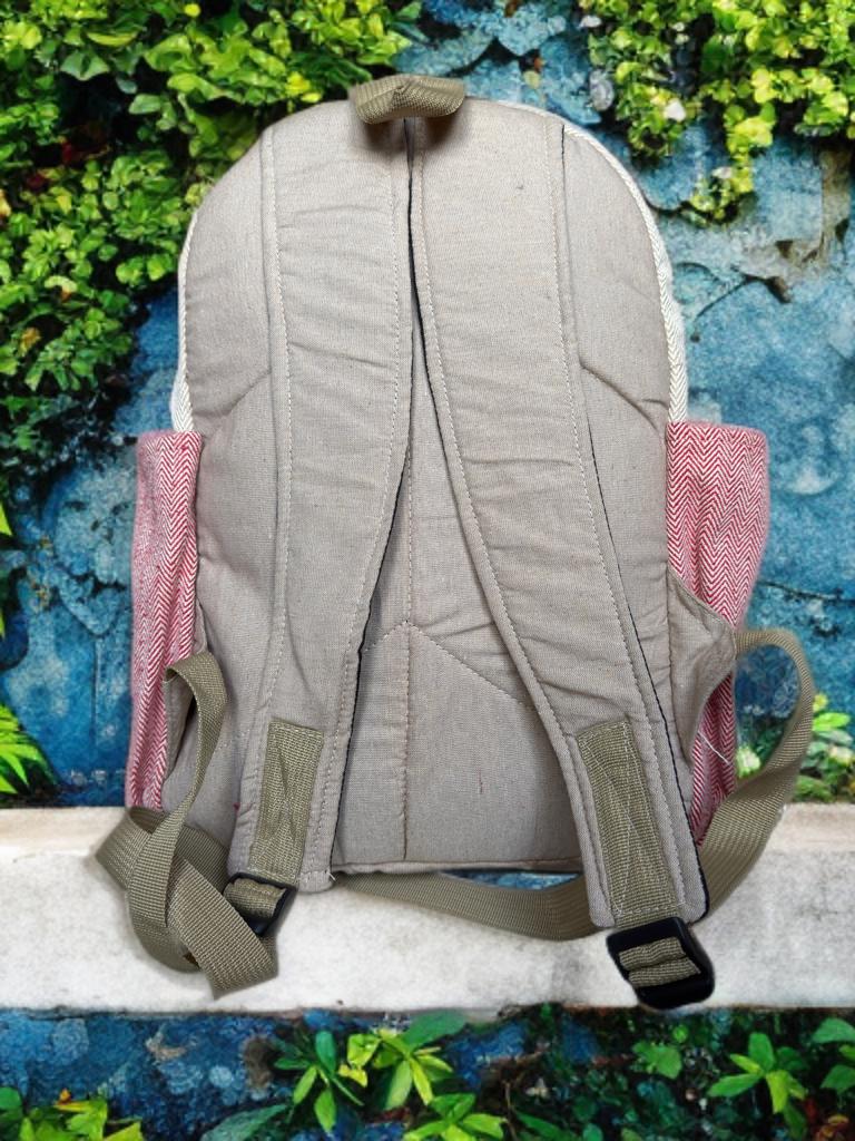 Hemp Backpack, Eco Friendly Handmade Rucksack, Sustainable Travel Bag, Unisex Everyday Pack