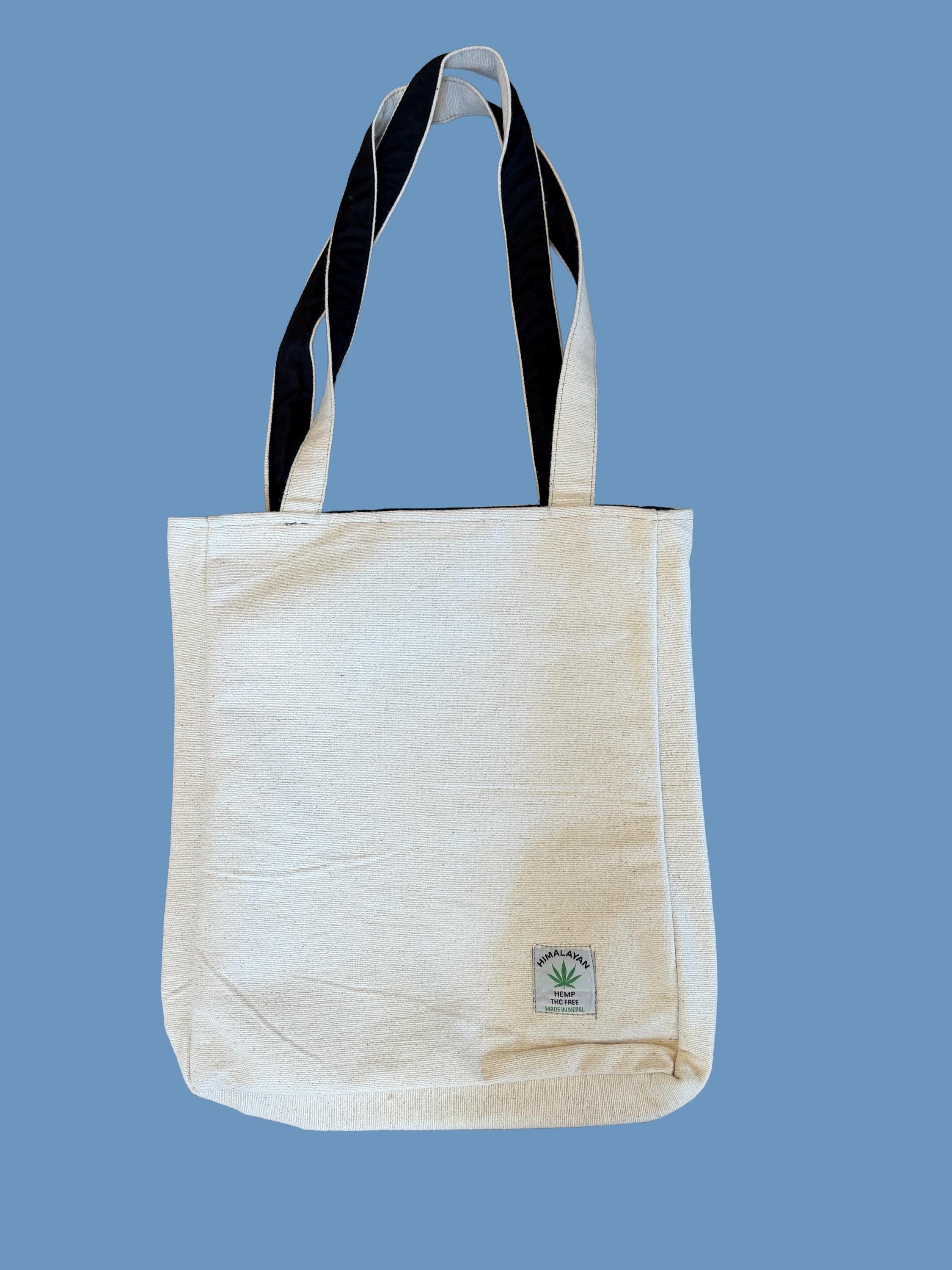 Eco Friendly Hemp Tote, Durable Reusable Grocery & Market Bag, Lightweight Daily Carry, Handmade