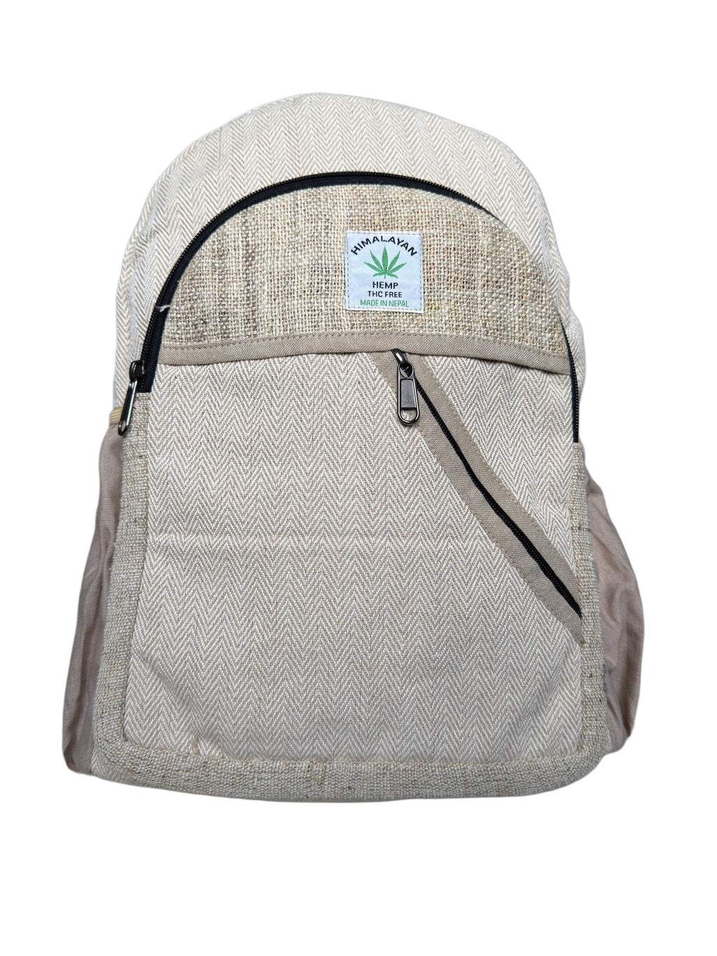 Hemp Backpack, Eco Friendly Handmade Rucksack, Sustainable Travel Bag, Unisex Everyday Pack