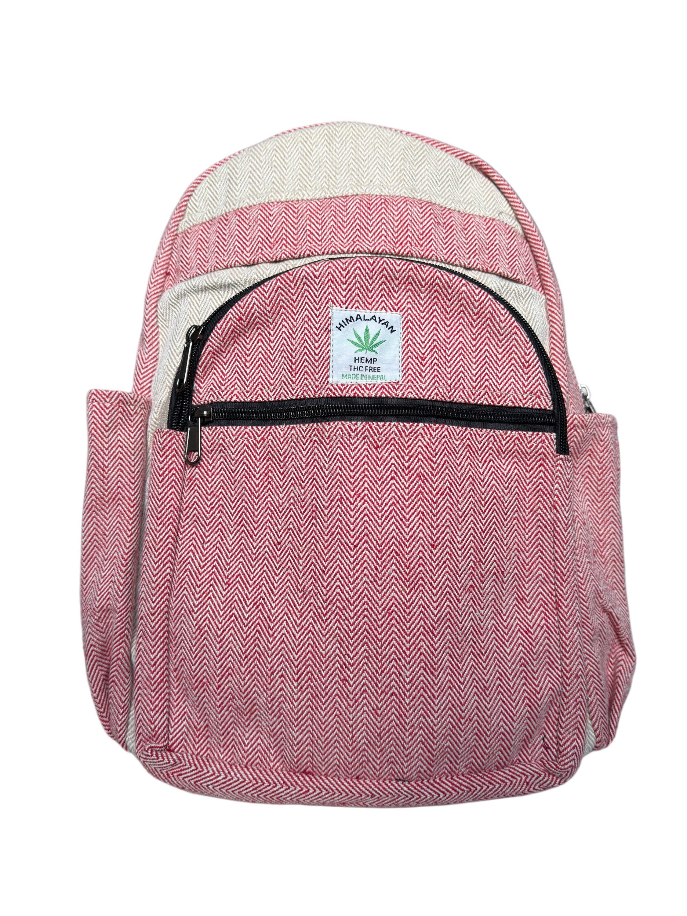 Hemp Backpack, Eco Friendly Handmade Rucksack, Sustainable Travel Bag, Unisex Everyday Pack